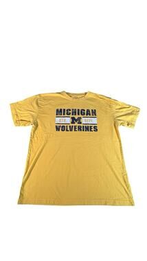 Michigan Wolverines Pro Edge XL Maize Yellow Athletic Dept Graphic T-Shirt